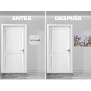 TAPA CONTADOR CUADRO LUZ PLANTAS TROPIC MADERA 46X6X31CM