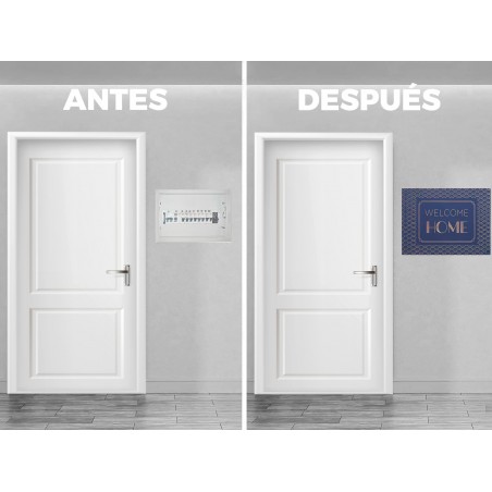 TAPA CONTADOR CUADRO LUZ WELCOME HOME MADERA 46X32X7CM