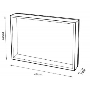 TAPA CONTADOR CUADRO LUZ PANOT 46X32X7CM