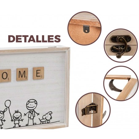 TAPA CONTADOR CUADRO LUZ MADERA HOME FAMILIA 46X7X32CM