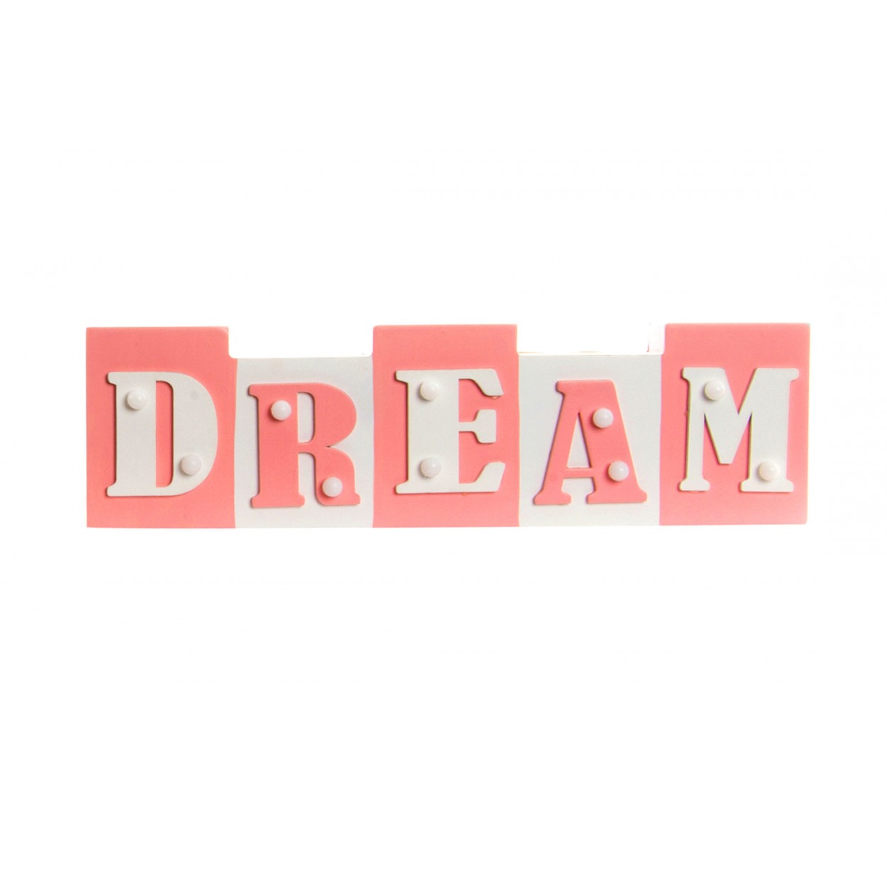 Home and more - Letters with led light for decorate the wall. Dream 2 colors
