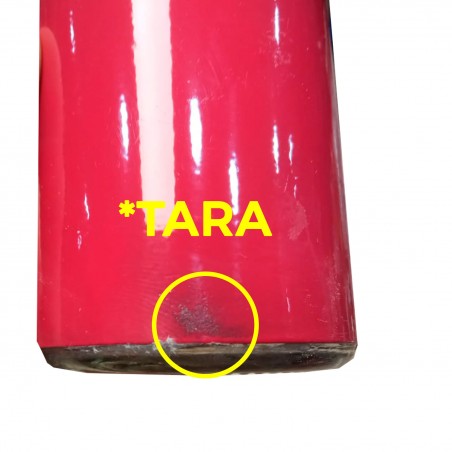 *TARA* Aceitera/vinagrera, set cuatro piezas rojo, con soporte cromado *TARA*