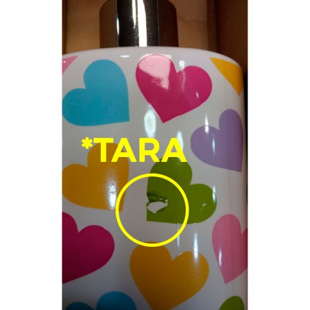 *TARA* Dosificador de jabón alegre y colorido con vaso "Heart" *TARA*