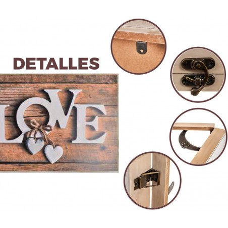 TAPA CONTADOR CUADRO LUZ MADERA LOVE Y HOME 46X32X7CM