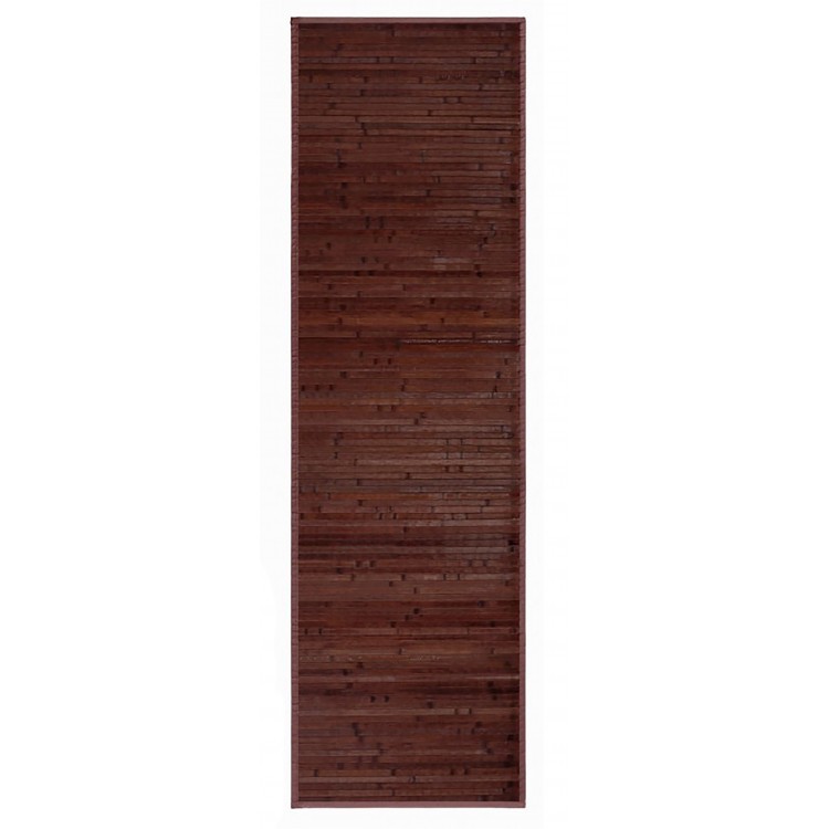 Alfombra de color chocolate pasillera de  Bambú natural para pasillo, 60x200cm - Natural - Hogar y más