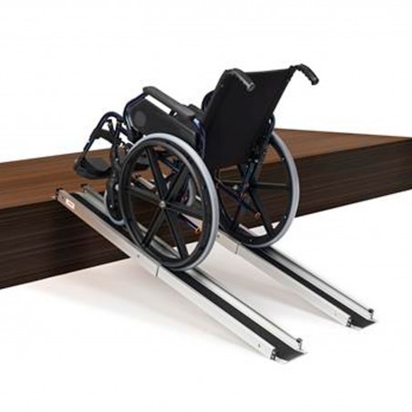 Rampa Telescópica 210 cm, ideal para Sillas de Ruedas, ligera y Portátil