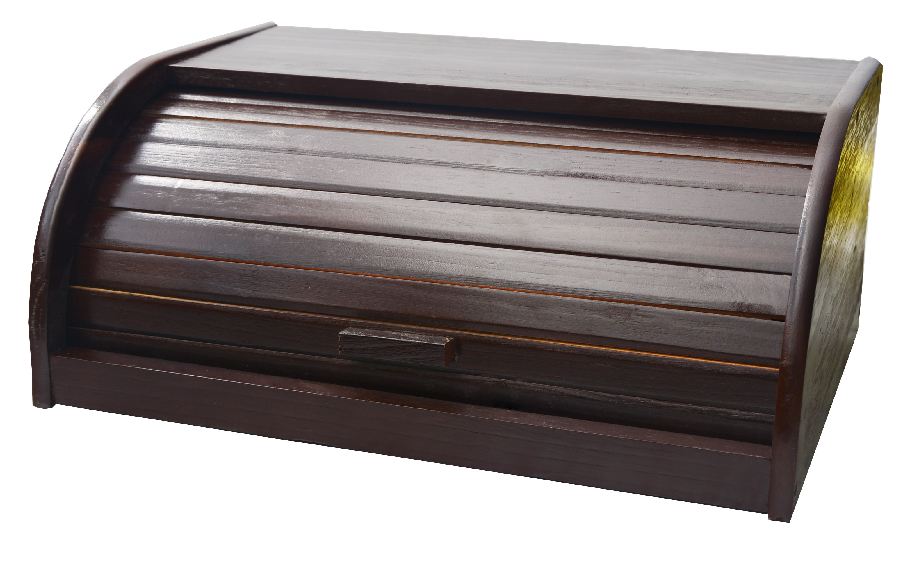 Panera Madera Natural, con abertura de Persiana. Ideal para Cocina, Diseño Práctico/Rústico 37x16x26 cm- Hogar y Más