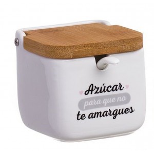 Sugar ceramic kitchen original with original phrase Sugar So that you do not amargues, Home and More