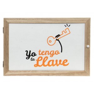 Tapa de contador para llaves de madera natural para entrada. Diseño original y divertido 46 x 32.5 cm - Hogar y más