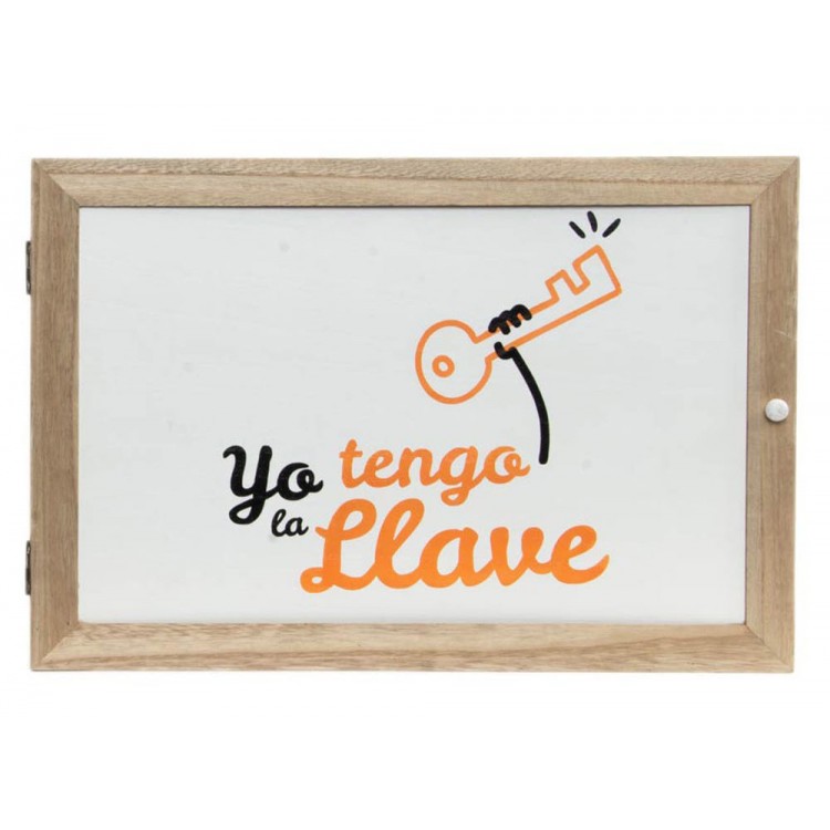 Tapa de contador para llaves de madera natural para entrada. Diseño original y divertido 46 x 32.5 cm - Hogar y más