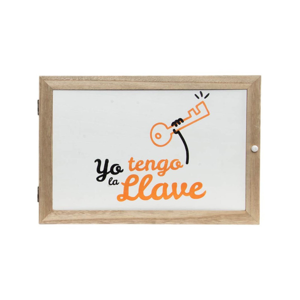 Tapa de contador para llaves de madera natural para entrada. Diseño original y divertido 46 x 32.5 cm - Hogar y más