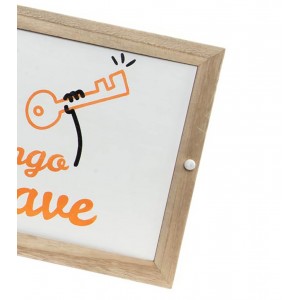 Tapa de contador para llaves de madera natural para entrada. Diseño original y divertido 46 x 32.5 cm - Hogar y más