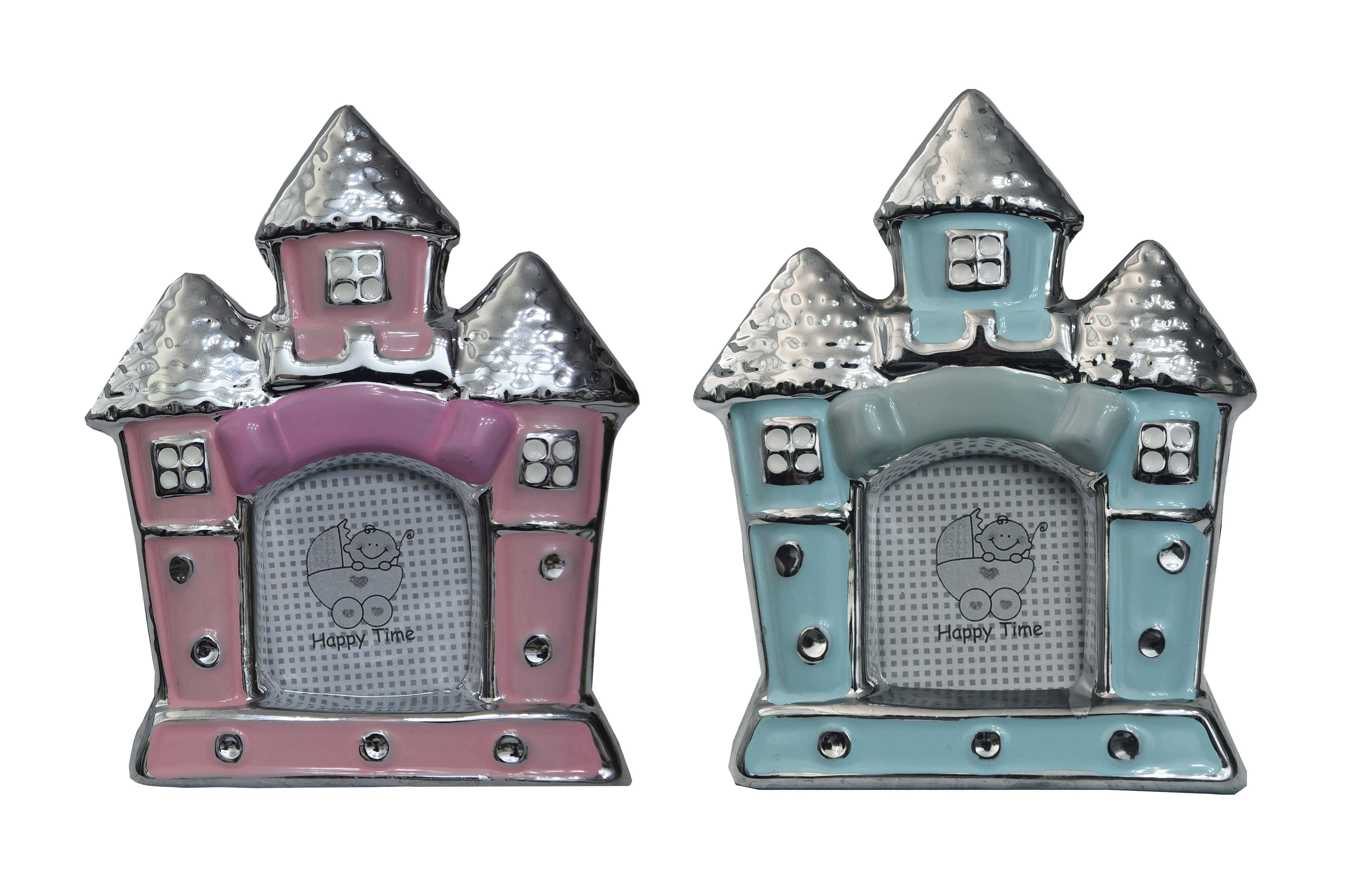 Photo frame/photo Holder Christening of Ceramics, Design of Original Palace/Modern, 2 Models to choose from. 11x13.5x1 cm