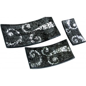Ensemble de 3 centres rectangulaire Mosaïque de Céramique