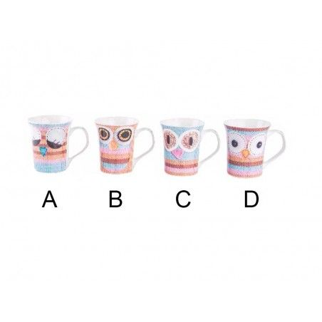 Taza "mug" de porcelana - Modelo búho (350 cc)