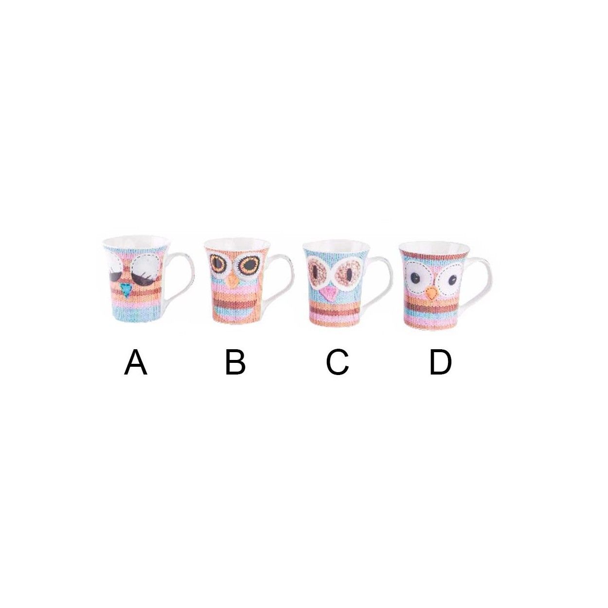 Taza "mug" de porcelana - Modelo búho (350 cc)