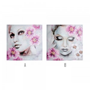 Image peinte Toile Fille 2...