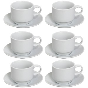 Coffee set of 6 cups and 6...