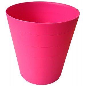 PAPELERA OFICINA ROSA FUCSIA PVC 30X28CM