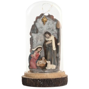 CÚPULA CRISTAL LED NACIMIENTO 21CM