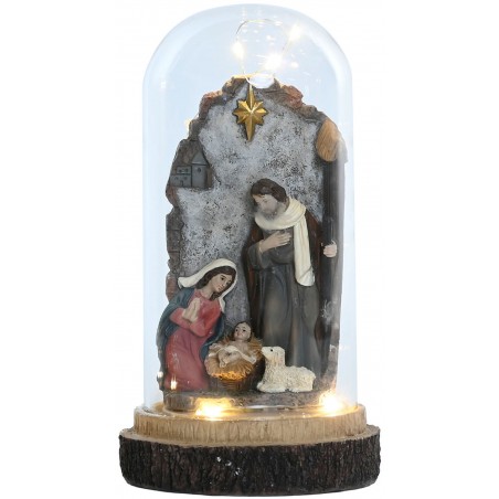 CÚPULA CRISTAL LED NACIMIENTO 21CM