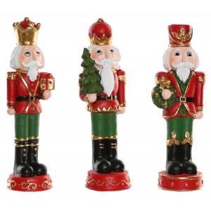 CASCANUECES MAGNESIA 48CM FIGURA REY/SOLDADO DECORATIVA PREMIUM