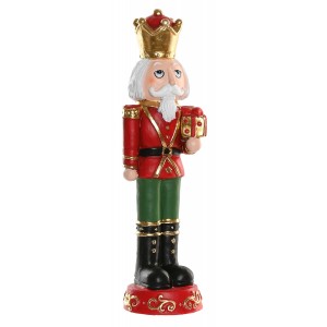 CASCANUECES MAGNESIA 48CM FIGURA REY/SOLDADO DECORATIVA PREMIUM