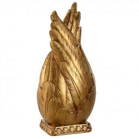NACIMIENTO ALAS DORADO 19CM RESINA FIGURA DECORATIVA