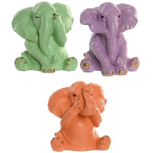 ELEFANTE FIGURA VINILO SABIO COLORS 14,5CM
