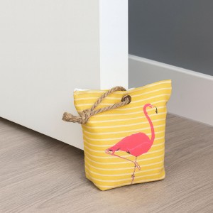SUJETAPUERTAS TEXTIL FLAMENCO TOPE PUERTA 1,3KG AMARILLO 19X19X8CM