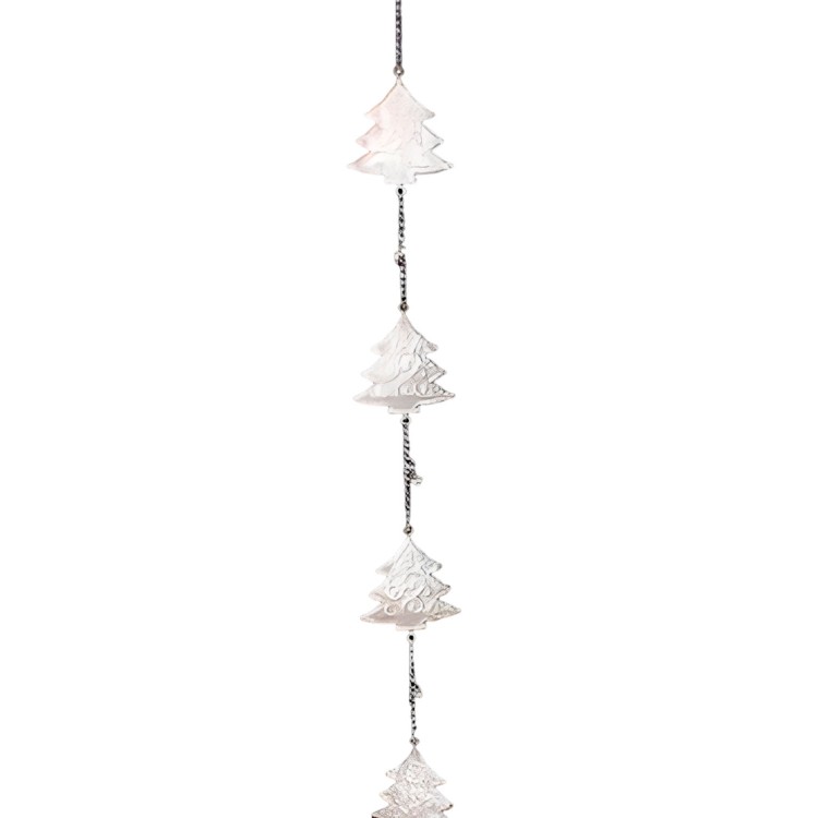DECORACIÓN COLGANTE METÁLICO NAVIDEÑO 108CM CASCABELES
