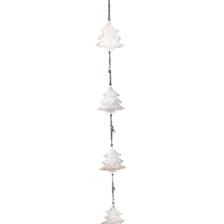 DECORACIÓN COLGANTE METÁLICO NAVIDEÑO 108CM CASCABELES