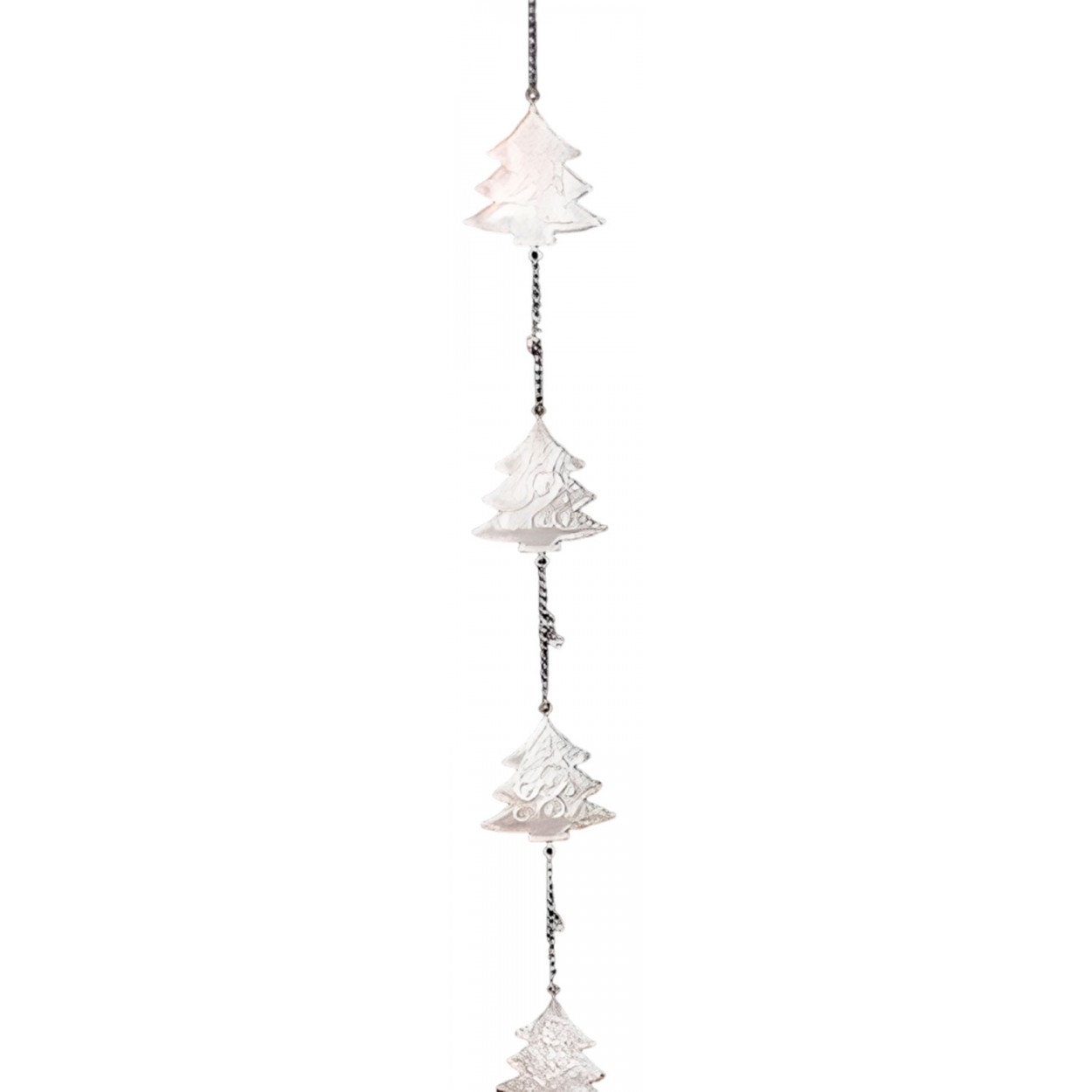 DECORACIÓN COLGANTE METÁLICO NAVIDEÑO 108CM CASCABELES