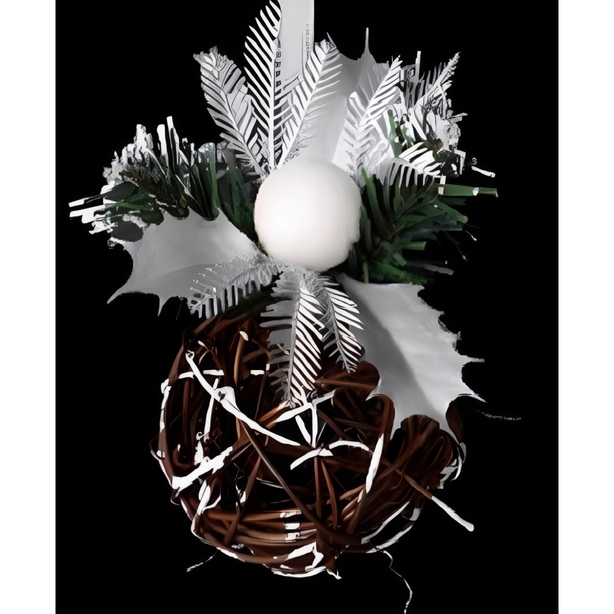 BOLA DECORATIVA RATÁN COLGANTE 10CM