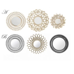 Unique wall Mirrors to choose from. Color Silver, Ideal for Room. Original/Romantic (35X35 CM).-Hogarymas-