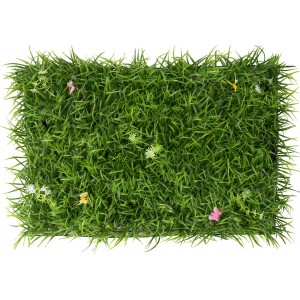 Jardín Vertical Artificial 40x60 cm - Panel de Césped con Flores y Mariposas Decorativas para Pared