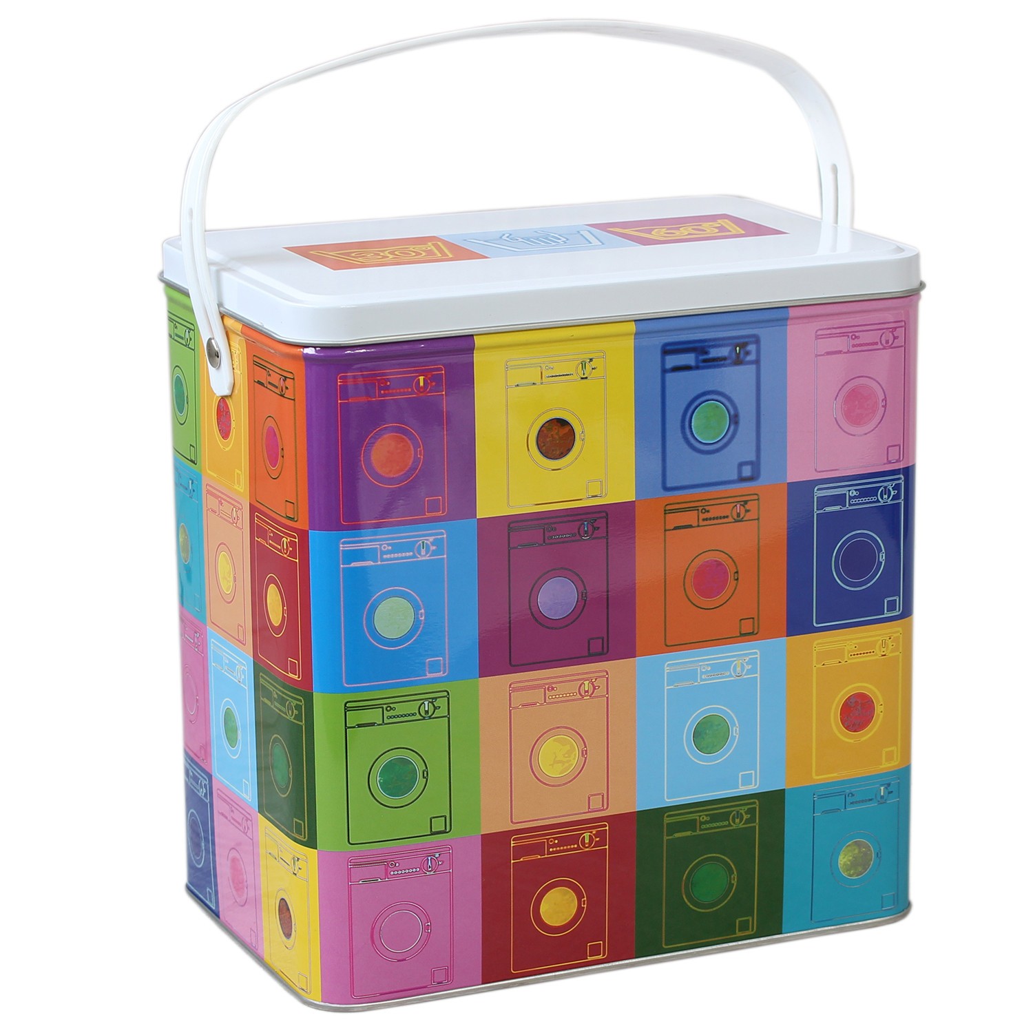 Box with washing machines