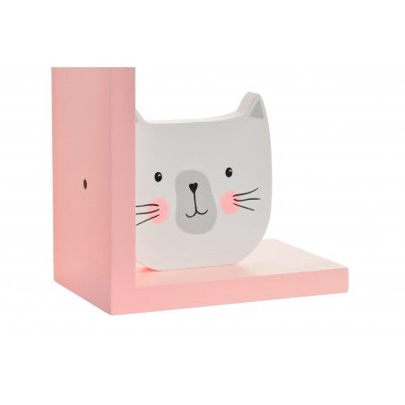 Casa - Set di 2 Reggilibri realizzati in Legno. Gattino