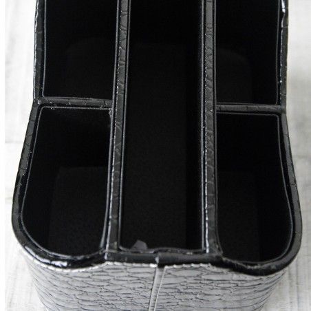 Hogar y Más - Portamandos práctico de polipiel con 5 compartimentos. Estilo moderno.