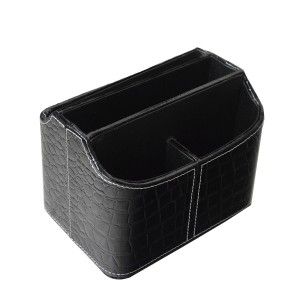 Hogar y Más - Portamandos práctico de polipiel con 5 compartimentos. Estilo moderno.