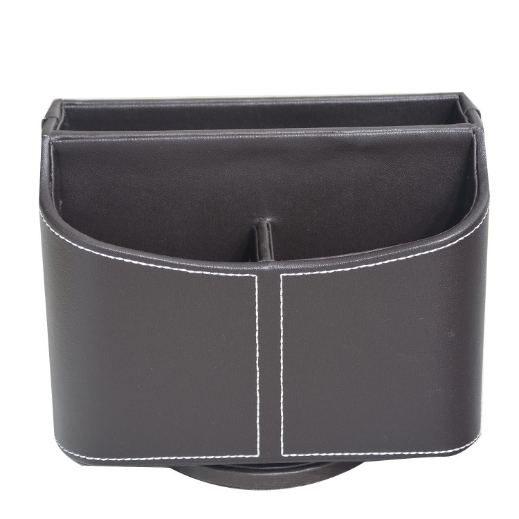 ORGANIZADOR PORTAMANDOS GIRATORIO POLIPIEL 5 COMPARTIMENTOS 19X16X14CM