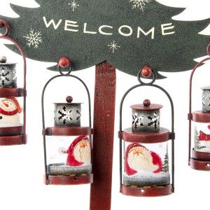 Streetlight made from metal with christmas motifs - charming Design. - Home and more