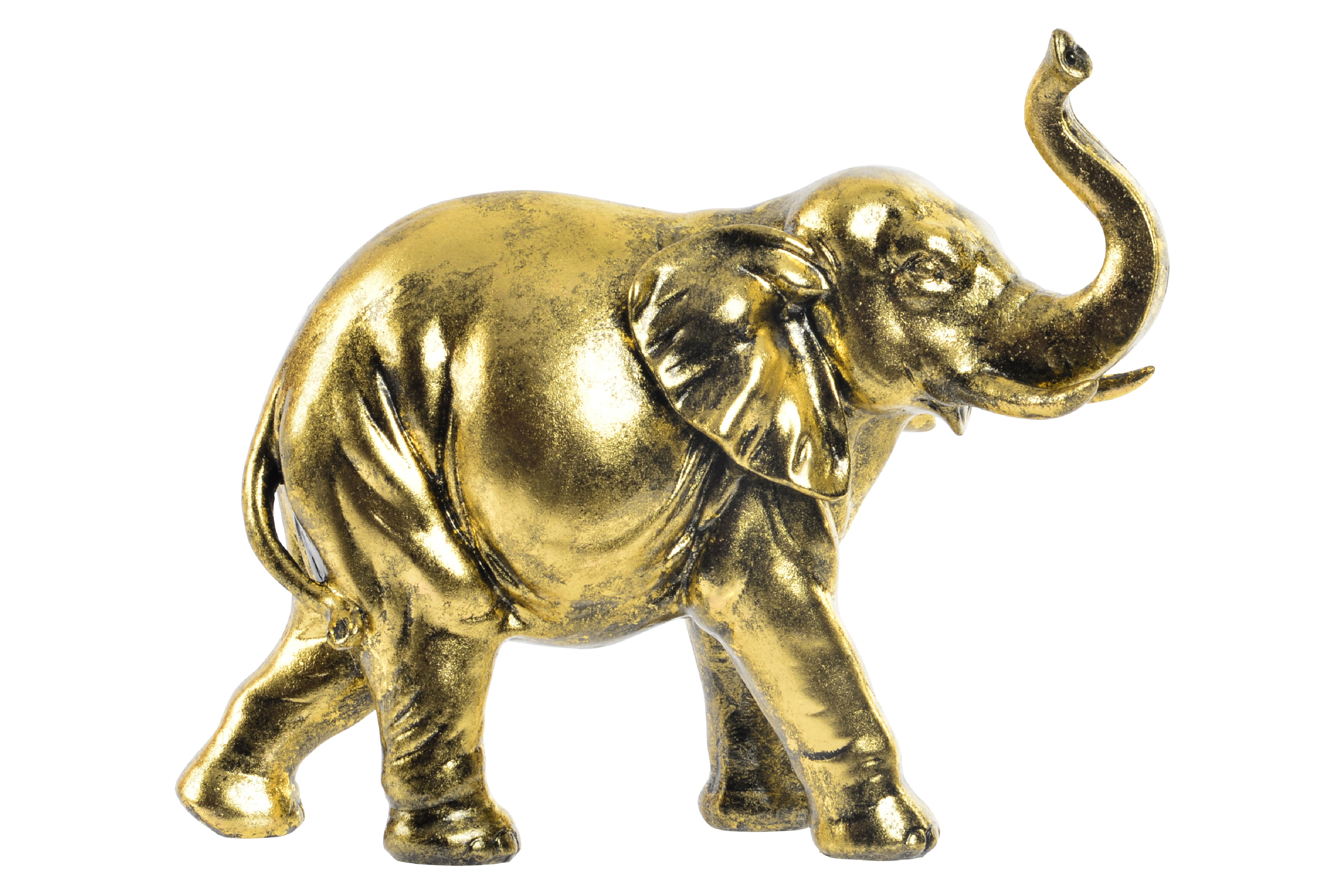 Casa e più - Elefante-Lucido Dorato e resina