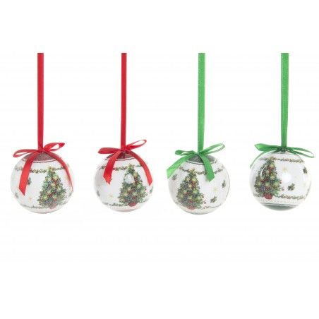 La maison et Plus - Boule de Noël avec l'arc ensemble de 14 avec boîte-cadeau original
