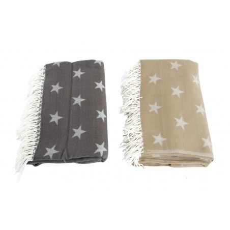 Casa e più - Coperta acrilico stelle. 2 colori