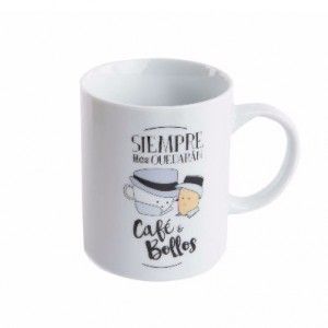 Divertimento di coppa di porcellana infusi modello "Caffè e focaccine" 