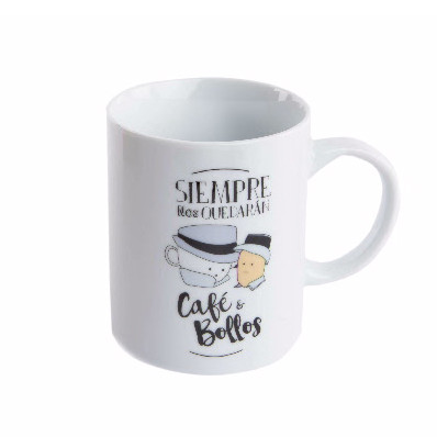 Cup fun porcelain infusions model "Coffee and scones" 