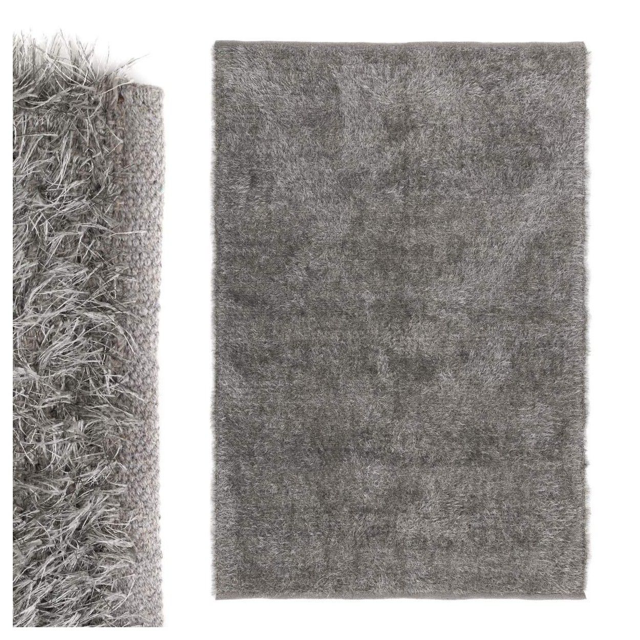Casa e più - grande Tappeto di cotone grigio