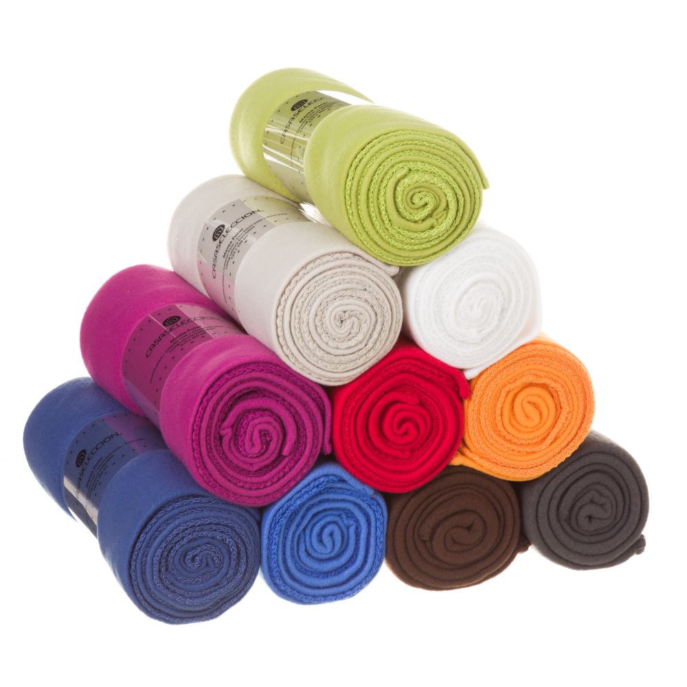 La maison et plus - Couverture en laine Polaire de polyester. 10 couleurs