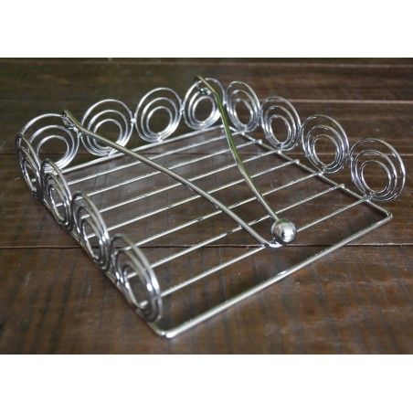 Rond de serviette métal chromé 